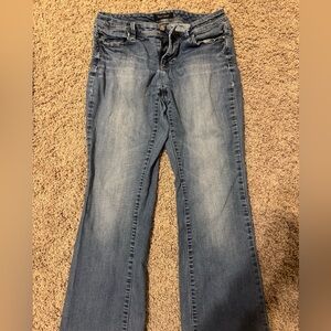 White House Black Market Blue Flare Jeans